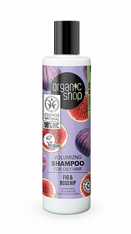 Organic Shop šampūns taukainiem matiem ,Vīģes un mežrozīte, 280ml